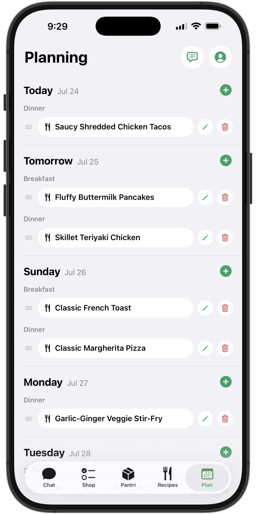 See the week, not just tonight.